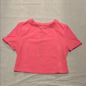 SKIMS COTTON JERSEY SUPER CROPPED T-SHIRT